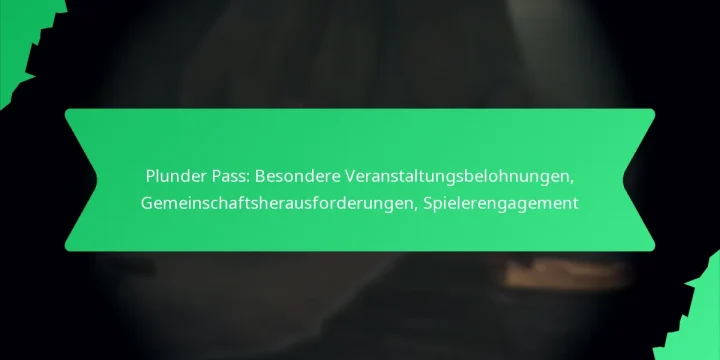 Plunder Pass: Besondere Veranstaltungsbelohnungen, Gemeinschaftsherausforderungen, Spielerengagement