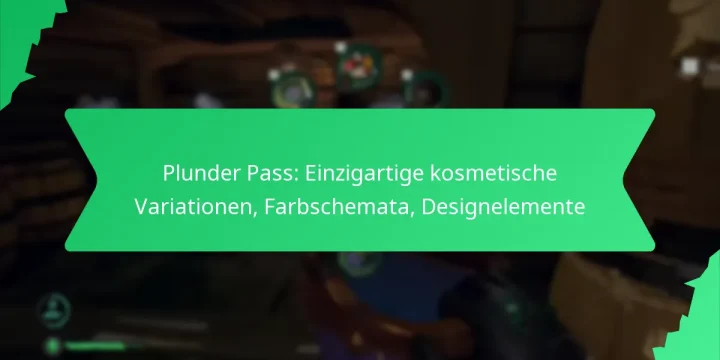 Plunder Pass: Einzigartige kosmetische Variationen, Farbschemata, Designelemente