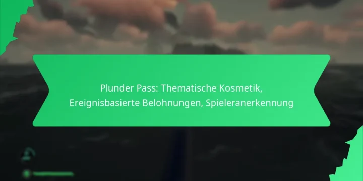 Plunder Pass: Thematische Kosmetik, Ereignisbasierte Belohnungen, Spieleranerkennung