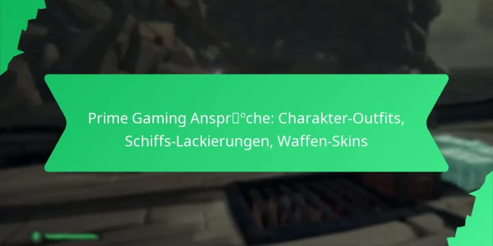 Prime Gaming Ansprüche: Charakter-Outfits, Schiffs-Lackierungen, Waffen-Skins