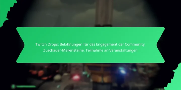 Twitch Drops: Belohnungen für das Engagement der Community, Zuschauer-Meilensteine, Teilnahme an Veranstaltungen