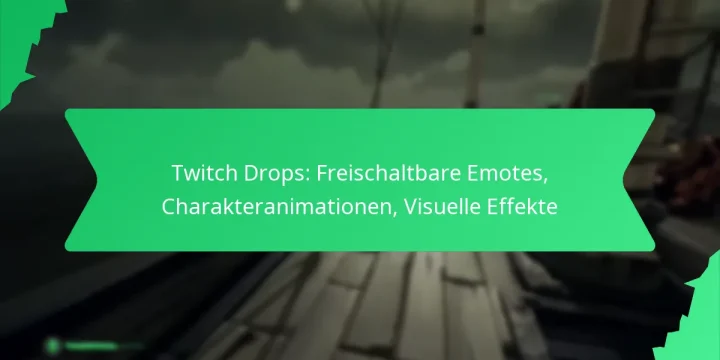 Twitch Drops: Freischaltbare Emotes, Charakteranimationen, Visuelle Effekte