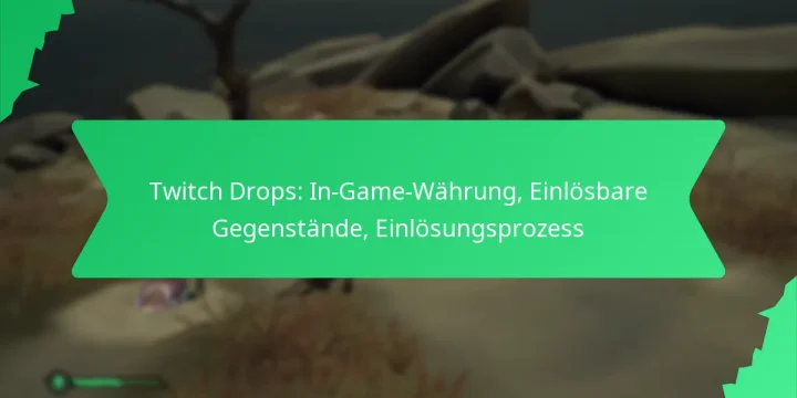 Twitch Drops: In-Game-Währung, Einlösbare Gegenstände, Einlösungsprozess