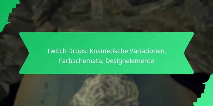 Twitch Drops: Kosmetische Variationen, Farbschemata, Designelemente