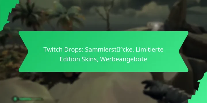 Twitch Drops: Sammlerstücke, Limitierte Edition Skins, Werbeangebote