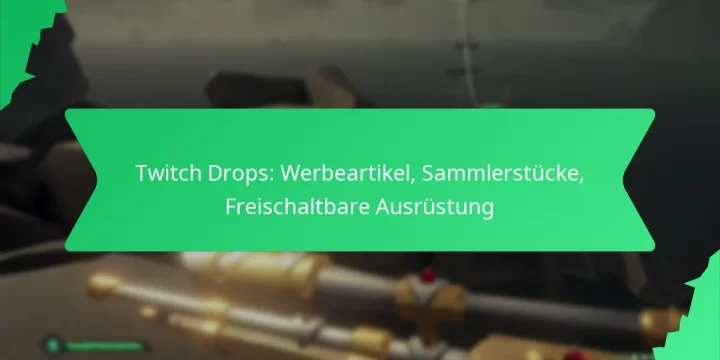 Twitch Drops: Werbeartikel, Sammlerstücke, Freischaltbare Ausrüstung